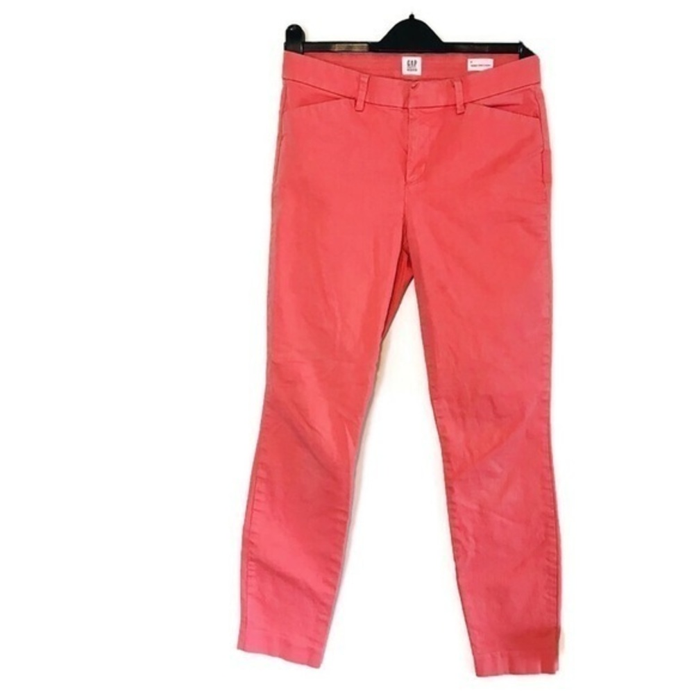 GAP Pink Starburst Skinny Ankle Khaki Pants Women’s size 2 26 Extra Small xs